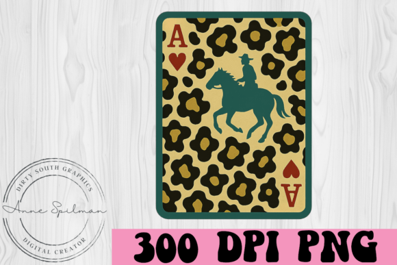 Ace of Hearts Cowboy Playing Card: A Bold Embroidery Design for Creative Projects
