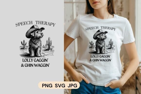 Cowboy Dog Retro Tee – Dog Lovers Fun