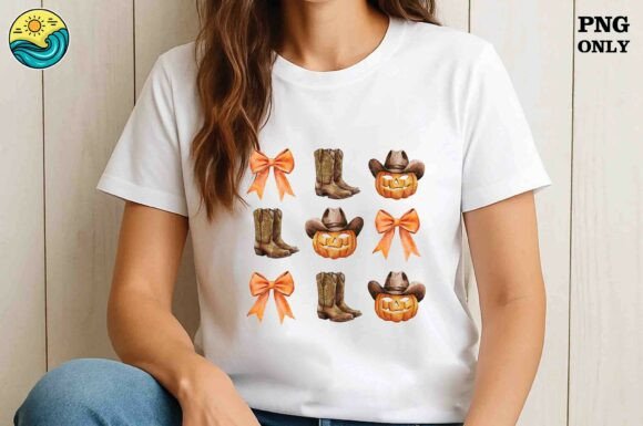 Cowboy Pumpkin Bow PNG Only Review