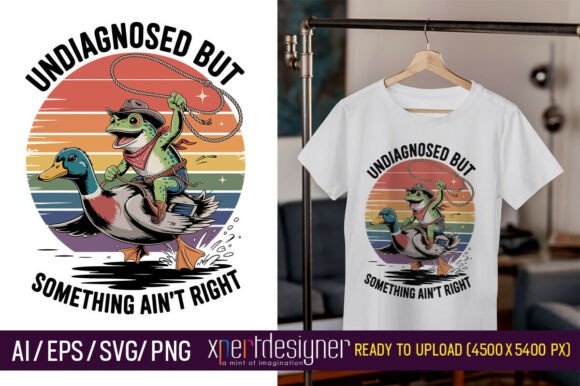 Undiagnosed Cowboy Frog Duck T-Shirt