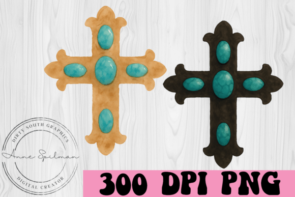 Watercolor Western Turquoise Crosses: A Designer’s Honest Take