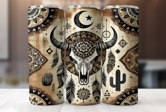 Western Boho Cow Skulls 20oz Tumbler Review