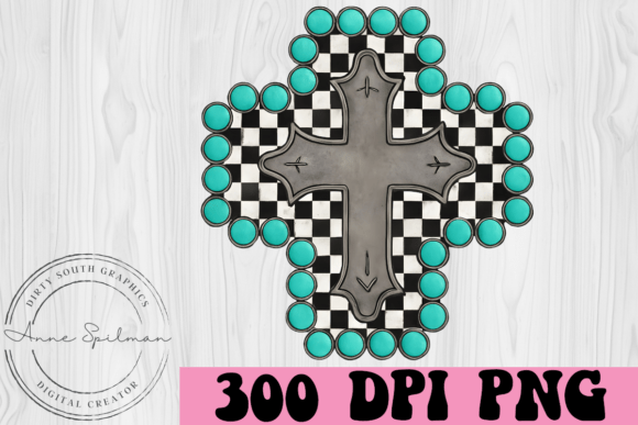 Western Cross Turquoise Check Embroidery Design Review